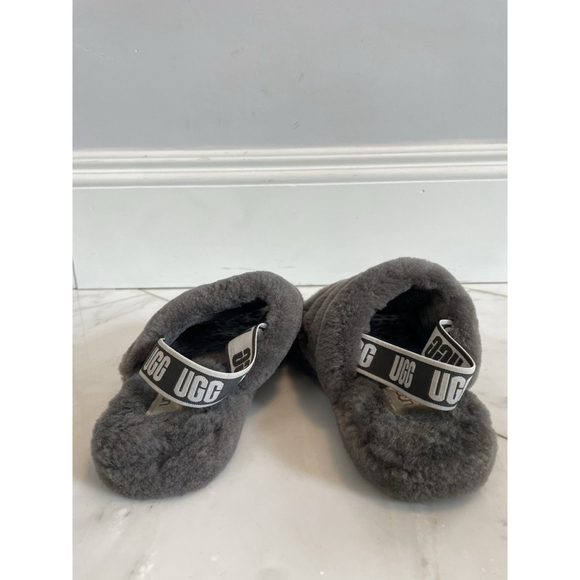 UGG Australia Fluff Yeah Women's Slide Slipper, Size 6 - Charcoal - Picture 4 of 8